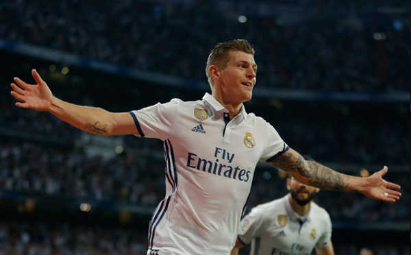 Toni Kroos 7. miesto.