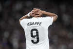 Kylian Mbappé v drese Realu Madrid.