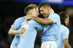 Radosť hráčov Man City.