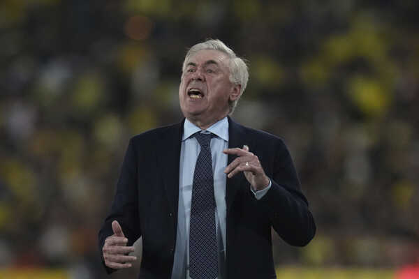 Carlo Ancelotti na lavičke Brazílie.