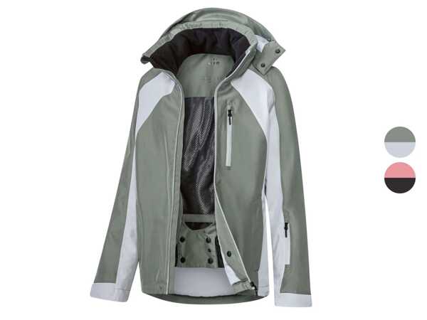 Crivit Dámska lyžiarska bunda slúži ako ochranná vrstva proti vetru, snehu a vlhkosti.