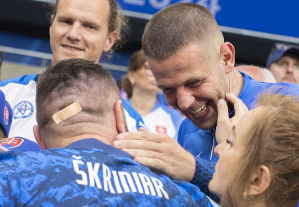 Denis Vavro a Milan Škriniar, radosť na EURO 2024. Denis Vavro a Milan Škriniar, radosť na EURO 2024.