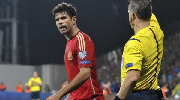 Diego Costa v drese Španielska.