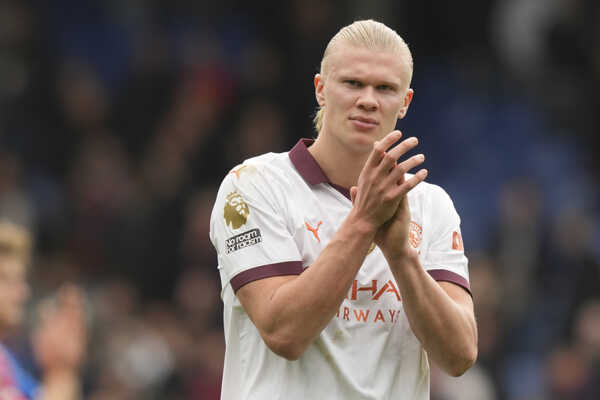Nórsky útočník Manchestru City Erling Haaland.