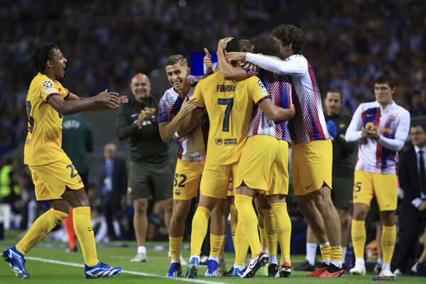 FC Barcelona, radosť hráčov. FC Barcelona, radosť hráčov.