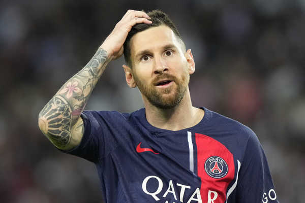 Lionel Messi v drese PSG. Lionel Messi v drese PSG.