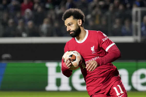 Mohamed Salah v drese FC Liverpool.
