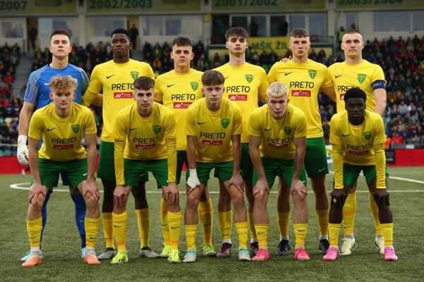 Futbalisti základnej jedenástky MŠK Žilina do 19 rokov.