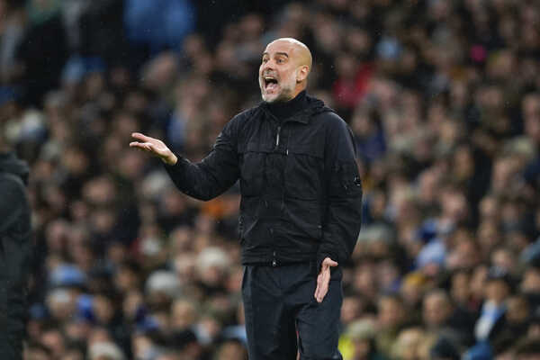 Tréner Manchestru City Pep Guardiola.