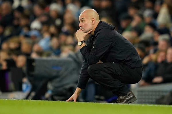 Tréner Manchestru City Pep Guardiola.
