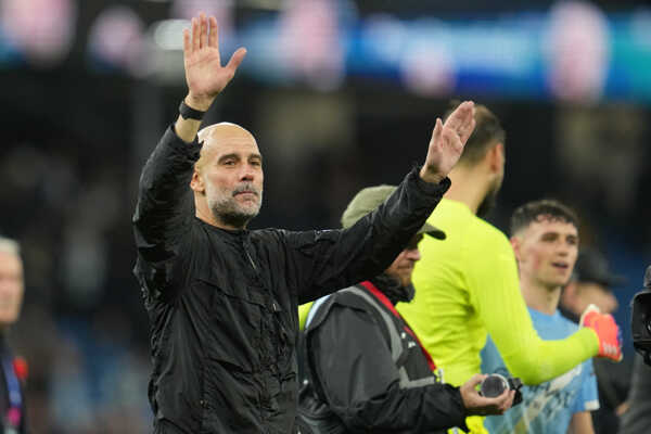 Tréner Manchestru City Pep Guardiola.