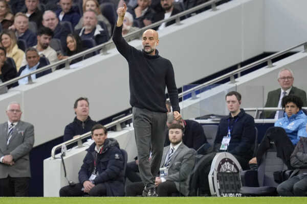 Pep Guardiola, tréner Manchesteru City.